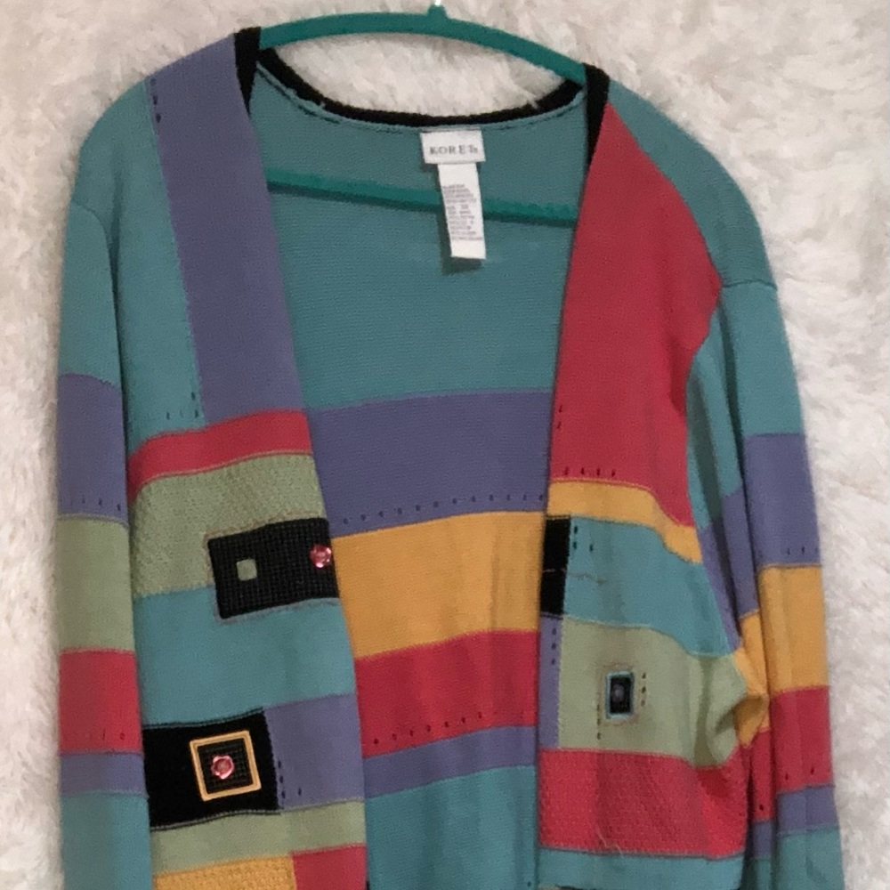 Color Block Cardigan - Picture 4 of 5